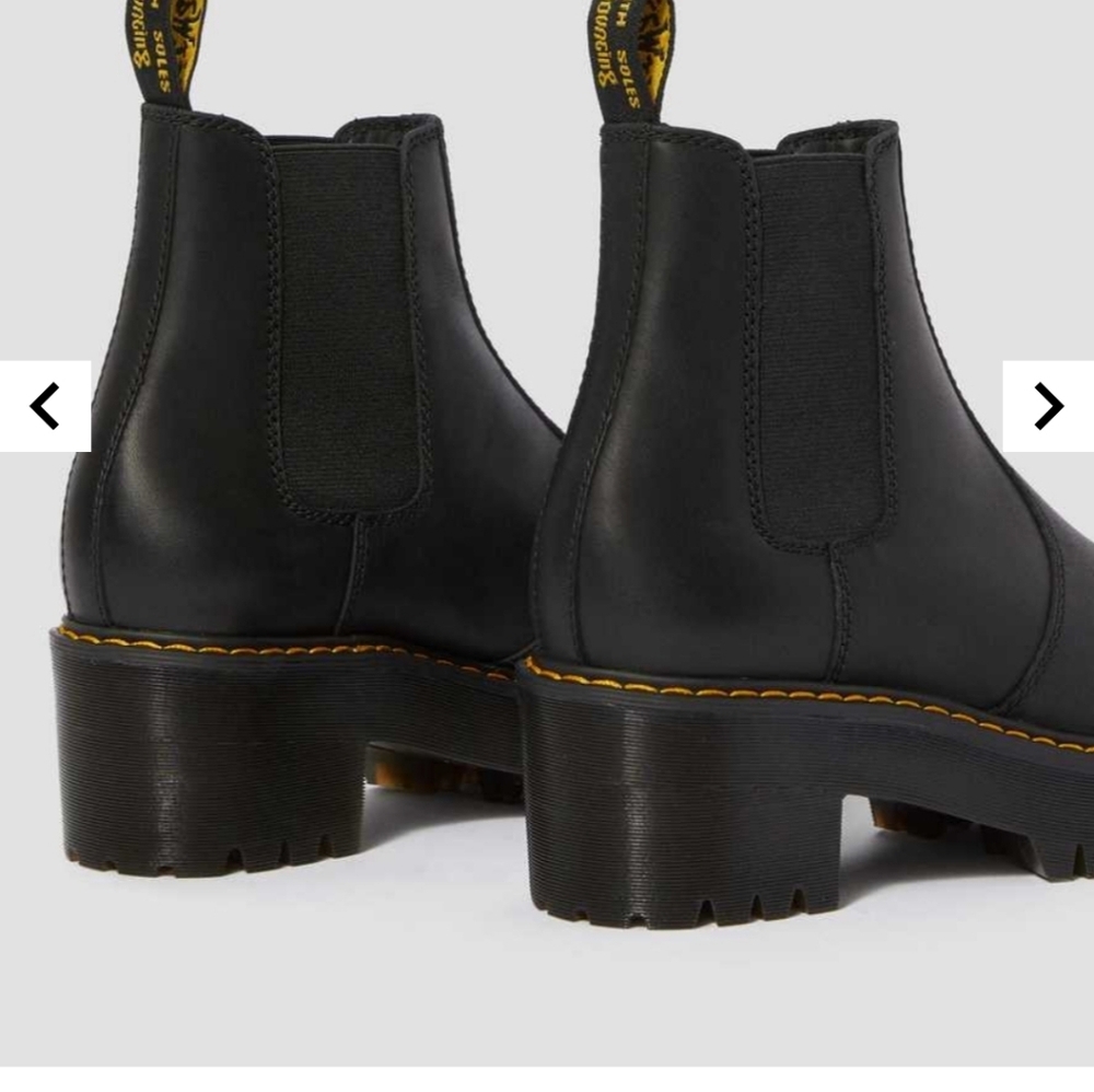 Dr. Martens Black Chelsea Boots with Yellow Stitching - Picture 12 of 12